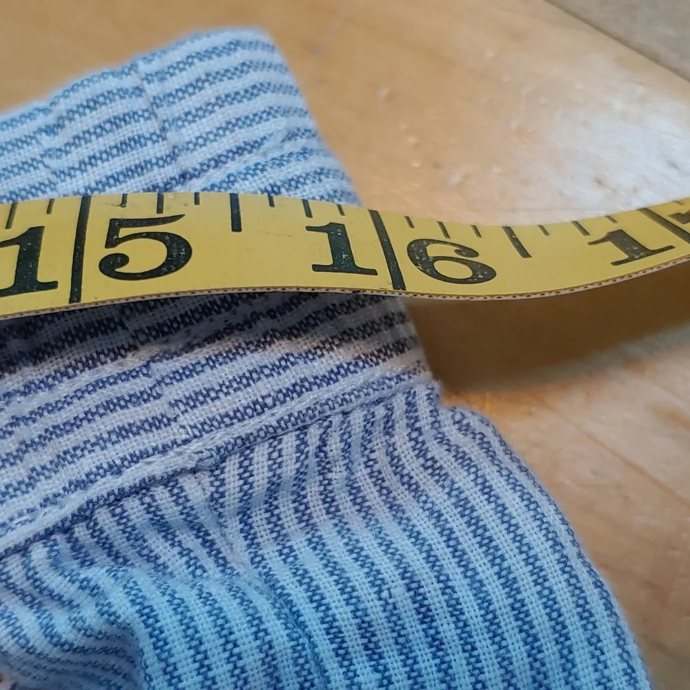 Talbots Linen Blue and White Lounge Pants with Pockets! - Picture 7 of 9